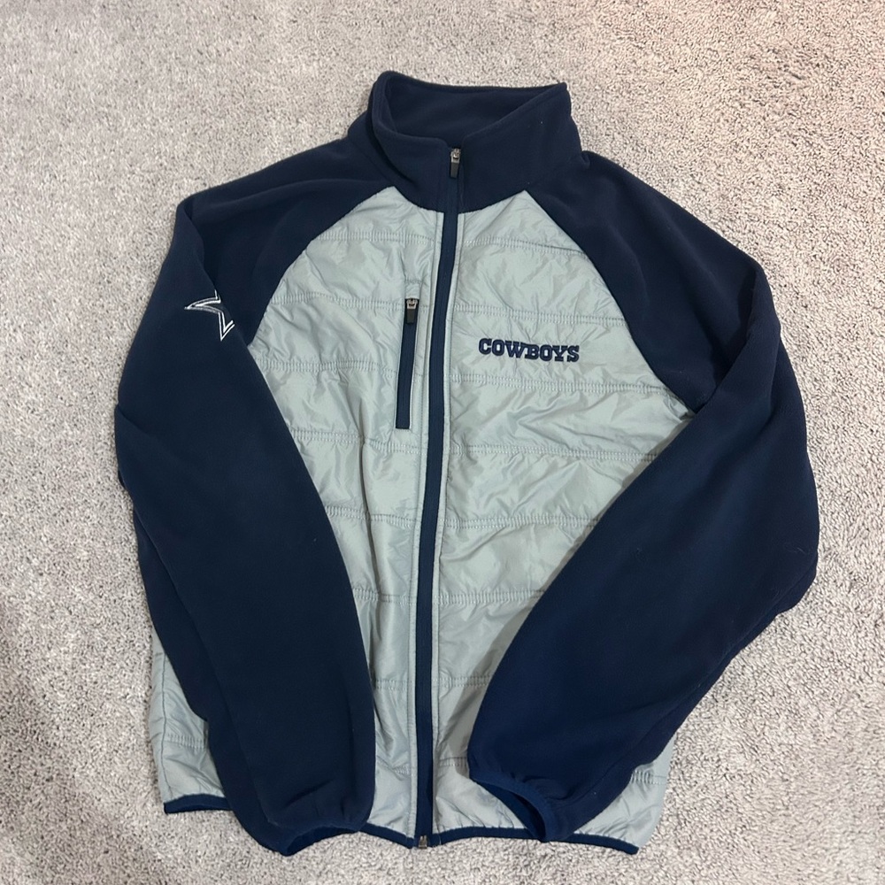 Dallas Cowboys quilted fleece jacket size small